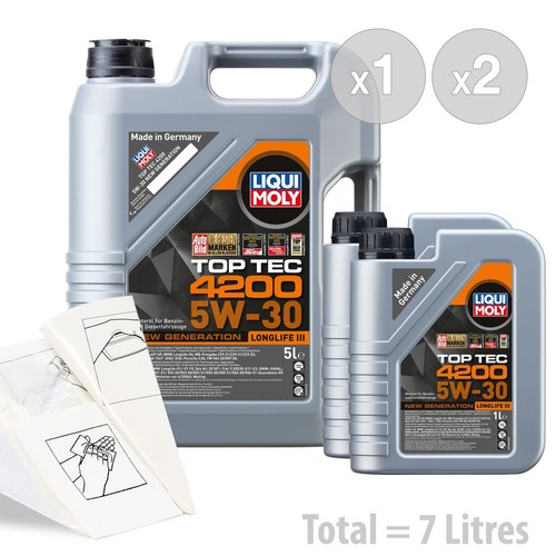 Car engine oil service kit - oil,