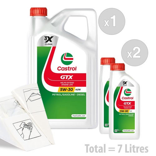 Car engine oil service - engine, kit