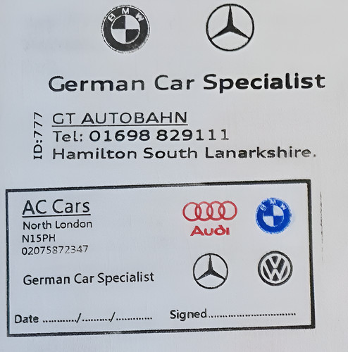 Generic garage service stamp
