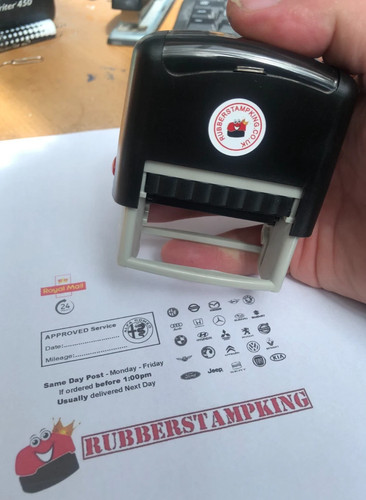 Garage mechanics stamp car - stamp,