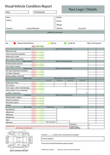 Vehicle inspection - , a4