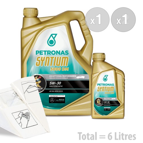 Car engine oil service - oil, kit